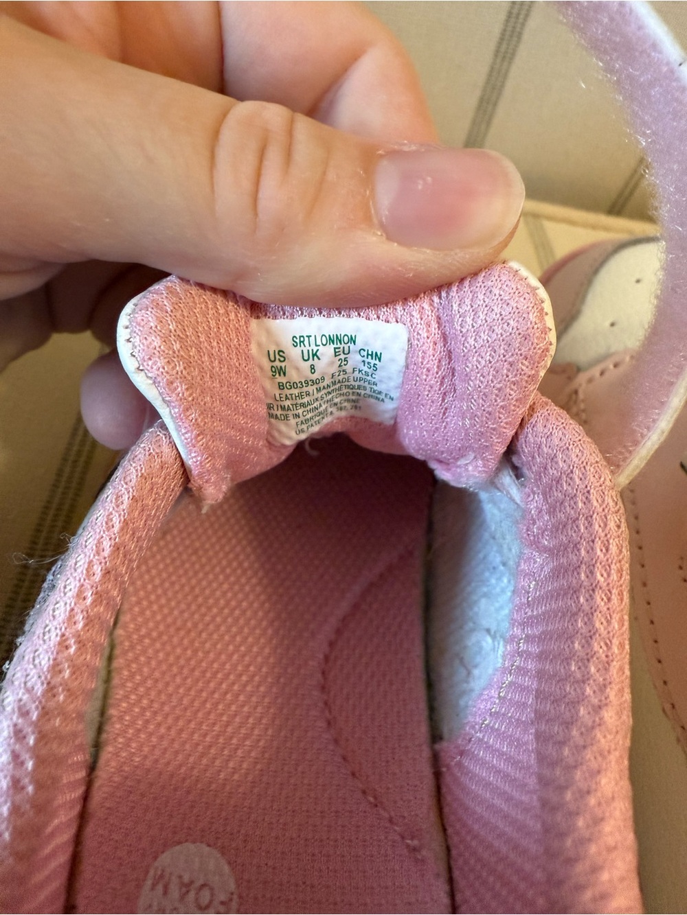 Nike Kids White and Light Pink Velcro Sneakers - Picture 7 of 7